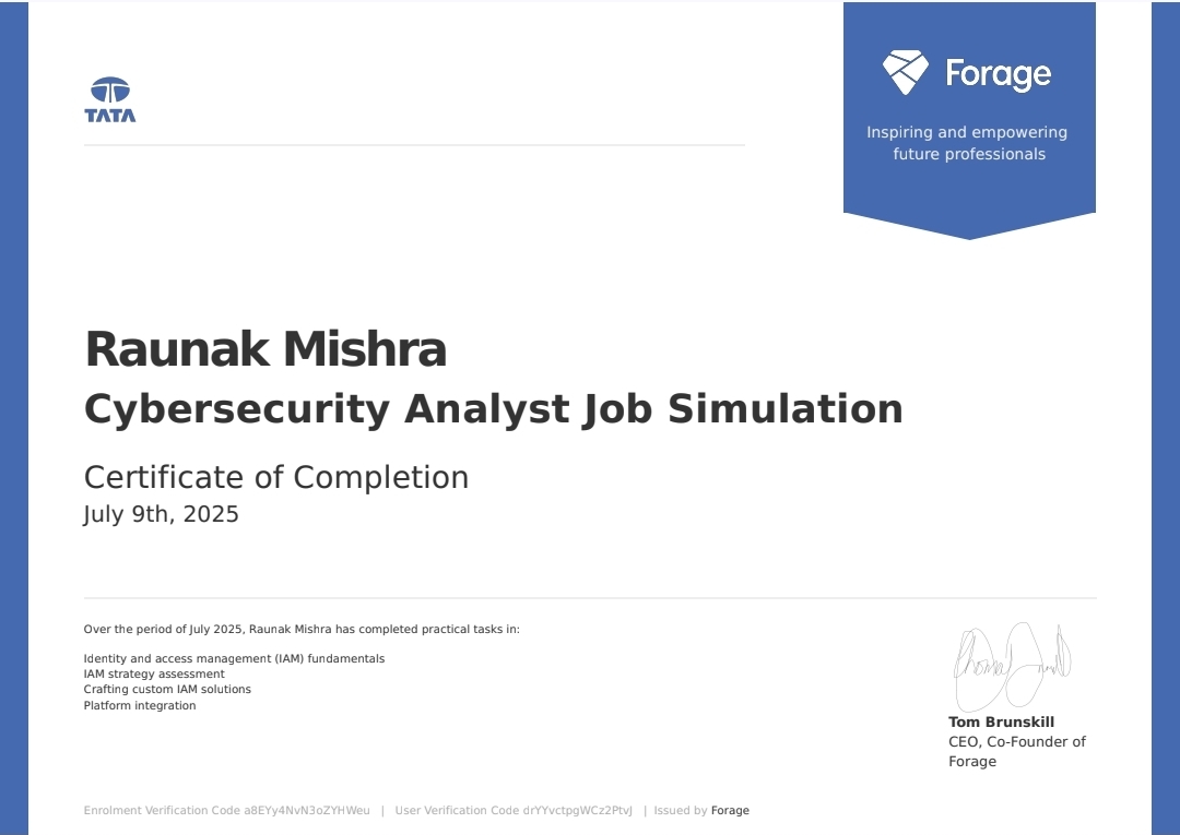 Certificate 1